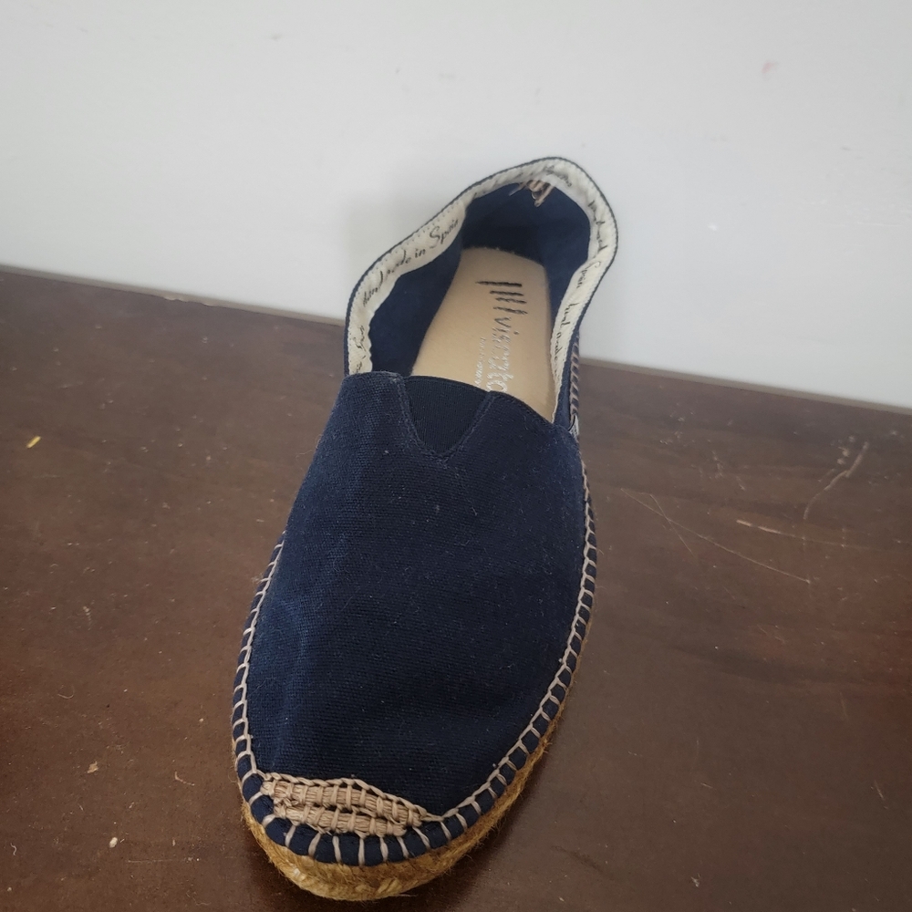 Viscata Men's Espadrille Flats Sitges Blue Canvas Size 12 - Picture 10 of 11
